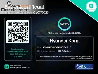 Hyundai Kona Hyundai Kona EV Premium 64 kWh HEAD-UP SOH 92% FASE 3 - afbeelding nr 2