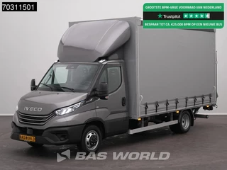 Iveco Daily 35C21 3.0L Laadklep 3,5t Trekhaak Automaat Dubbellucht Schuifzeilen Bakwagen LED ACC Parkeersensoren Euro6 Zeilen Zeilenwagen Koffer Meubelbak Airco Trekhaak
