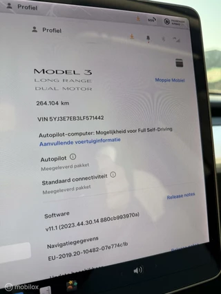 Tesla Model 3 Tesla Model 3 Long Range AWD 75kWh 19Inch Wit leer AUTOPILOT - afbeelding nr 14