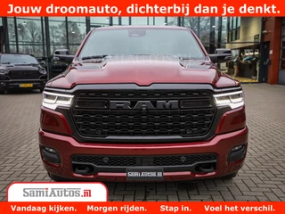 Dodge Ram 1500 Dodge Ram 1500 Limited Night H.O 540HP 706Nm | Massage + Full Option | De Meest Luxe en Volle Pick-Up in zijn Klasse | Comfortabele Dubbele Cabine met Royale 5 Zitplaatsen | BPM vrij | Nu Leverbaar uit Voorraad | Voorraad Nr 2302 - 7425 - afbeelding nr 2