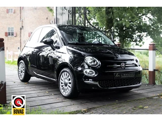 Fiat 500 Fiat 500 1.0 Hybrid Lounge 2021 ZWART | Apple CarPlay | Airco | Cruise Co - afbeelding nr 1