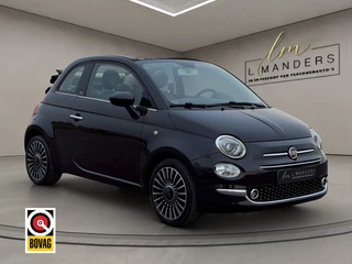 Fiat 500C 1.2 Lounge 2019 ZWART | Automaat | Cabriolet | Navigatie