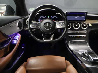 Mercedes-Benz C-Klasse Mercedes-Benz C-Klasse Coupé 200 AMG [SFEERVERLICHTING, APPLE CARPLAY, ANDROID, CAMERA, VOL LEDER, CRUISE, STOELEN ELEKTRISCH, FLIPPERS, NIEUWSTAAT] - afbeelding nr 9