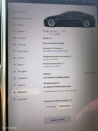 Tesla Model S Tesla Model S 75D Base Panoramadak 2018 Marge CCS Luchtvering - afbeelding nr 18