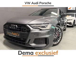 Audi A6 Avant 55 TFSI e-quattro 3X S-LINE BLACK-LINE PANO/B&O/SFEERVERL/M-STOELEN/NAVI/DAB/CARPLAY///
