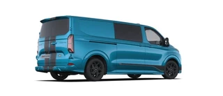 Ford Transit Custom Ford Transit Custom 320 2.5 PHEV L2H1 Sport DC 233pk | | Dubbele Cabine | Dubbele zijschuifdeur | Inklapbare trekhaak | 19 inch lichtmetalen Sport velgen (mat zwart) | Verwarmbaar stuurwiel | Navigatie systeem - afbeelding nr 6