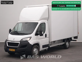 Peugeot Boxer 140PK 433cm Hoog Laadklep Zijdeur Bakwagen Navi Airco Cruise Camera D'Hollandia Euro6 Meubelbak Koffer Airco Cruise control