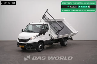 Iveco Daily 72C21 3.0L Driezijdige Open Laadbak Automaat Dubbellucht 210PK 3,5t Trekhaak Airco Cruise Euro6 Pritsche Pickup Open Box Airco Trekhaak Cruise control