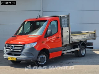 Mercedes-Benz Sprinter Mercedes Sprinter 514 CDI Kipper met Kist Dubbellucht 3,5t Trekhaak Airco Cruise Euro6 Tipper Benne Kieper 2m3 Airco Trekhaak Cruise control - afbeelding nr 3