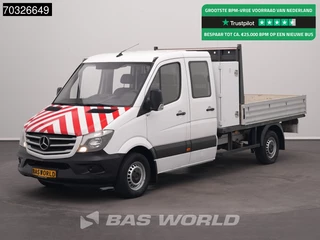 Mercedes-Benz Sprinter 314 CDI Dubbel Cabine Open Laadbak 3,5t Trekhaak Airco Euro6 Pritsche Pickup Open Box Airco Trekhaak