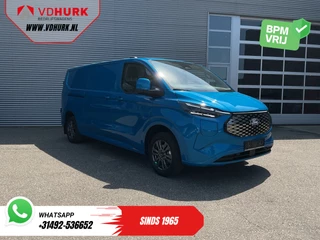 Ford E-Transit Custom 218 pk 330 km WLTP L2 Limited B&O/ Adapt.Cruise/ Elek.Trekhaak/ Standkachel/ Stoelverw./ Stuurverw./ Carplay/ Navi/ 360.Camera/ Climate