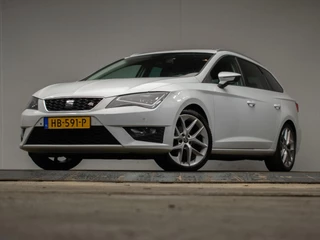 SEAT Leon Seat Leon ST 1.4 EcoTSI FR Connect Sport (APPLECARPLAY,NAVI,CAMERA,CRUISE,LEDER,LED,PDC,SPORTSTOELEN,LM VELGEN,GETINT,NETTE STAAT) - afbeelding nr 3