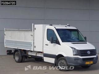 Volkswagen Crafter Volkswagen Crafter 136pk Open Laadbak met Kist Dubbellucht 3,5t Trekhaak Airco Euro6 Tipper Benne Kieper Airco Trekhaak - afbeelding nr 3