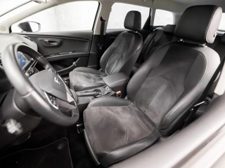 SEAT Leon (NAVIGATIE, CLIMATE, LEDER/ALCANTARA, GETINT GLAS, SPORTSTOELEN, LED KOPLAMPEN, ARMSTEUN, PARKEERSENSOREN, TREKHAAK, NIEUWE APK, NIEUWSTAAT) - afbeelding nr 13