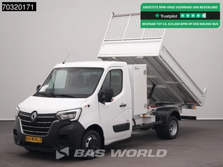 Renault Master 145PK Dubbellucht Kipper 3,5t Trekhaak Airco Cruise Euro6 Tipper Benne Kieper Airco Trekhaak Cruise control