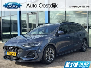 Ford Focus Wagon 1.0 EcoBoost Hybrid ST Line 155PK Automaat Winterpack Adaptieve Cruise Navi Climate Carplay Camera Privacy Glass Blind-Spot Parkeersensoren *1500KG Trekgewicht*
