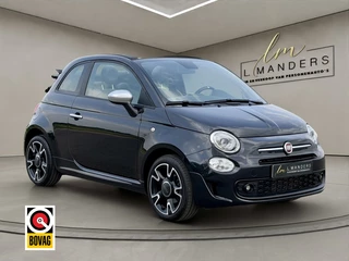 Fiat 500C 1.0 Hybrid Rockstar 2021 ZWART | Cabrio | Sport | Apple CarPlay