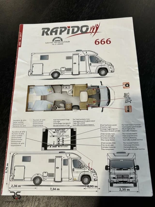 Fiat S6 Rapido S6 666 Camper automaat | Zeer mooie, nette en luxe camper | - afbeelding nr 60