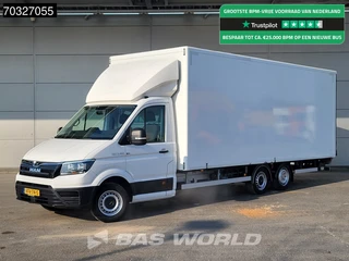 MAN TGE 3.140 Veldhuizen Clixtar Laadklep Bakwagen 3580kg 618cm Lang Airco Cruise Euro6 Meubelbak Koffer Clixtsar D'Hollandia BE-Combi Trekker Oplegger BE-rijbewijs Cruise control