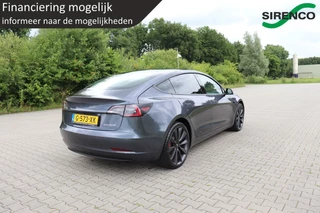 Tesla Model 3 Tesla Model 3 PERFORMANCE AWD 75 kWh dual motor 462pk chrome delete gray&black leder panodak stoelverwarming v+a autopilot - afbeelding nr 3