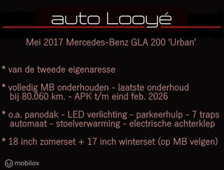 Mercedes-Benz GLA Mercedes-Benz GLA 200 - panodak - LED - 2e set wielen - navigatie - afbeelding nr 2