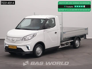 Maxus eDeliver3 Open Laadbak 50 Kwh 327km WLTP Stad 100% Elektrisch Airco Cruise Camera Pritsche Pickup Open Box Airco Cruise control