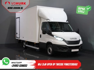 Iveco Daily 35S18HV 3.0 Aut. ZF BPM VRIJ! Bakwagen Laadklep/ LED/ Spoiler/ Gev.stoel/ Adapt.Cruise/ Navi/ Carplay/ Climate/ 440x210x230