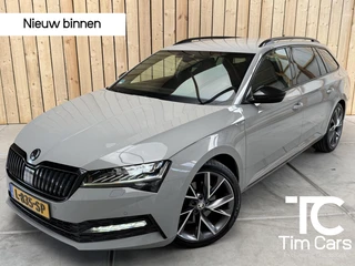 Škoda Superb Combi 1.5 TSI ACT Sportline Business Automaat | Stuurwiel, voorstoelen en achterbank verwarmd| LED verlichting | Adaptieve cruise control | Canton HiFi | Elektrisch bedienbare achterklep | Voorruitverwarming | Achteruitrijcamera