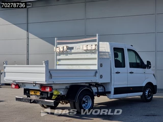 Volkswagen Crafter Volkswagen Crafter 177pk Kipper Dubbel Cabine met Kist Dubbellucht 3,5t Trekhaak Navi Airco Cruise Tipper Benne Kieper Airco Dubbel cabine Trekhaak Cruise control - afbeelding nr 5