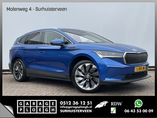 Škoda Enyaq iV 80 SOH 92.5% First Edition Leer Stoel/StuurVerw+Elektr Carplay Adapt.Cruise Sportline