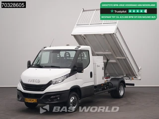 Iveco Daily 35C16 3.0L Dubbellucht Kipper Airco Cruise 3,5t Trekgewicht Euro6 Tipper Benne Kieper Airco Cruise control