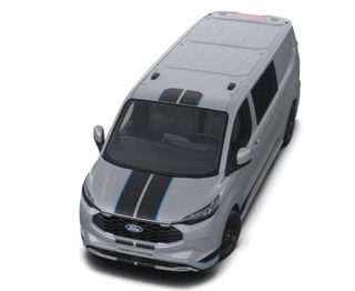 Ford Transit Custom Ford Transit Custom 320 2.5 PHEV L2H1 Sport DC 233pk | | Dubbele Cabine | Dubbele zijschuifdeur | Inklapbare trekhaak | 19 inch lichtmetalen Sport velgen (mat zwart) | Verwarmbaar stuurwiel | Navigatie systeem - afbeelding nr 9