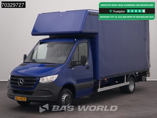 Mercedes-Benz Sprinter 516 CDI Laadklep Automaat Dubbellucht Zijdeur Bakwagen Airco Cruise D'Hollandia Euro6 Meubelbak Koffer Airco Cruise control