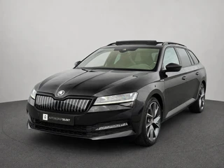 Škoda Superb Combi 1.4 TSI iV Sportline | Pano | Matrix LED | Trekhaak | Memory | ACC | Side Assist | Keyless | Dealer onderhouden