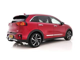 Kia Niro (INCL-BTW) Aut. *NAVI-FULLMAP | KEYLESS | ADAPTIVE-CRUISE | 1/2-LEATHER | CAMERA | ECC | PDC | LANE-ASSIST | COMFORT-SEATS  | SHIFT-PADDLES | HEATED-SEATS | TOWBAR | 18