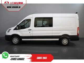Ford Transit Ford Transit 2.0 TDCI 130 pk L3H2 DC Dubbel Cabine 7 Pers./ Riem V.V./ Adapt. Cruise/ CarPlay/ PDC/ Navi/ Camera/ Airco/ Trekhaak - afbeelding nr 9