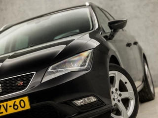 SEAT Leon (NAVIGATIE, CLIMATE, LEDER/ALCANTARA, GETINT GLAS, SPORTSTOELEN, LED KOPLAMPEN, ARMSTEUN, PARKEERSENSOREN, TREKHAAK, NIEUWE APK, NIEUWSTAAT) - afbeelding nr 15