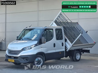 Iveco Daily 35C21 BPM Vrij 3 zijdige Kipper Dubbel Cabine 210PK 3.0L Dubbellucht Airco Cruise LED Camera Tipper Benne Kieper 2m3 Airco Dubbel cabine
