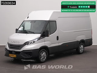 Iveco Daily 35S21 BPM VRIJ! 3.0L Automaat 210PK 3,5t Trekhaak ACC LED Camera Parkeersensoren Tacho Euro6 L2 12m3 Airco Trekhaak