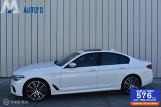 BMW 5 Serie BMW 530i M-Sport Alpinweiss *Uniek! B&W Nightvision Massage Softclose Nappa HUD Dak Alcantara hemel Etc.! - afbeelding nr 1