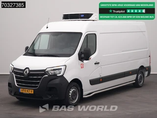 Renault Master 135PK Koelwagen Carrier Xarios 350 L3H2 LED Airco Cruise Parkeersensoren Euro6 L3 Koel Koeler KĂĽhl KĂĽhler KĂĽhlwagen KĂĽhlkasten Airco Cruise control
