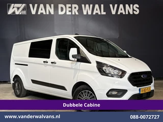 Ford Transit Custom 2.0 TDCI 131pk L2H1 Dubbele Cabine Euro6 Airco | 6-Zits | Cruisecontrol | 2550kg Trekhaak