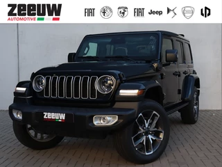 Jeep Wrangler Unlimited 4xe 380 PK Sahara | Schuifdak | Leder | Camera | Navi | 20"