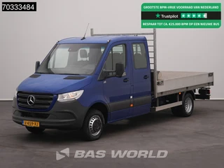 Mercedes-Benz Sprinter 516 CDI Automaat Open Laadbak 3.5t trekhaak Dubbellucht N1 Navi Airco Cruise MBUX Pritsche Pickup Airco Trekhaak Cruise control