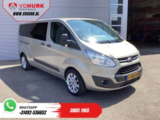 Ford Transit Custom Tourneo 2.0 TDCI 130 pk L2 EXPORT EUR6 9 Pers/ 9P/ Combi/ Kombi/ Airco/ Cruise/ PDC/ LMV/ Trekhaak