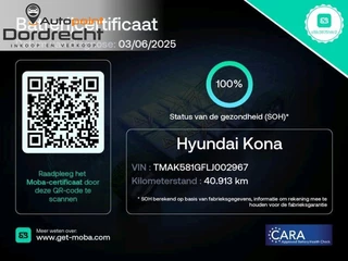 Hyundai Kona Hyundai Kona EV Premium 64 kWh FASE 3 KM 40913 SOH 100% - afbeelding nr 2