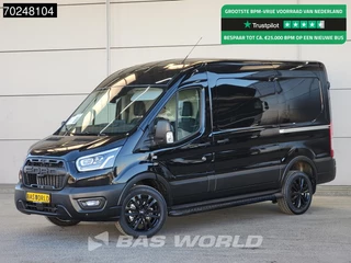 Ford Transit Ford Transit 165pk Automaat Limited Dubbele schuifdeur Black Edition L2H2 ACC 360camera Navi CarPlay Xenon Camera 10m3 Airco - afbeelding nr 1