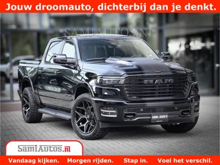 Dodge Ram 1500 Dodge Ram 1500 Laramie Night | Face Lift | 420Pk 636 Nn | Extra Groot Scherm + Passagiers Scherm | Comfortabele Dubbele Cabine met Royale 5 Zitplaatsen | BPM vrij | Nu Leverbaar uit Voorraad | Voorraad Nr  2220 - 5039 - afbeelding nr 4