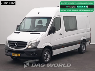 Mercedes-Benz Sprinter 313 CDI Automaat Dubbel Cabine L2H2 Trekhaak Navi Airco Cruise Parkeersensoren v+a Stoelverwarming Euro6 L2 DC Doka Mixto Airco Trekhaak Cruise control