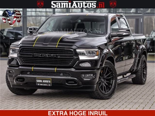 Dodge Ram 1500 HULK | 5.7 V8 | STRIPING | LUCHT VERING | LARAMIE SPORT BLACK ON BLACK | MEGA DIK |